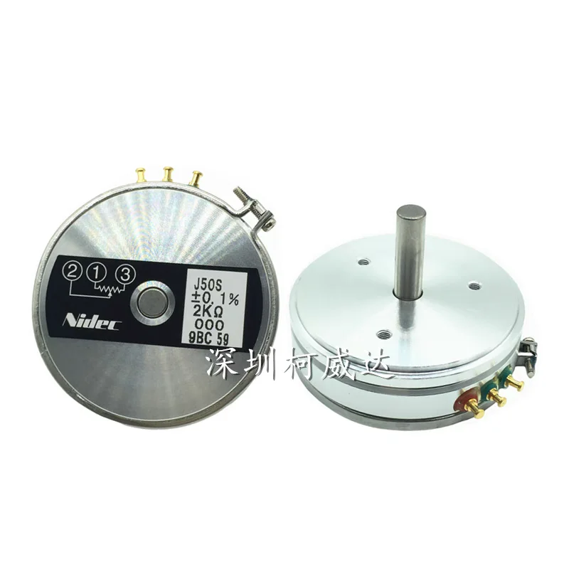 1pcs，Precision 360-degree rotary potentiometer，J50S，±0.1%，500Ω 1KΩ 2KΩ 5KΩ 10KΩ，