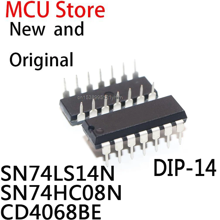 10PCS DIP14 SN74LS14 DIP 74LS14N 74LS14 DIP-14 HD74LS14P SN74HC08 74HC08N 74HC08 CD4068 4068BE IC SN74LS14N SN74HC08N CD4068BE 