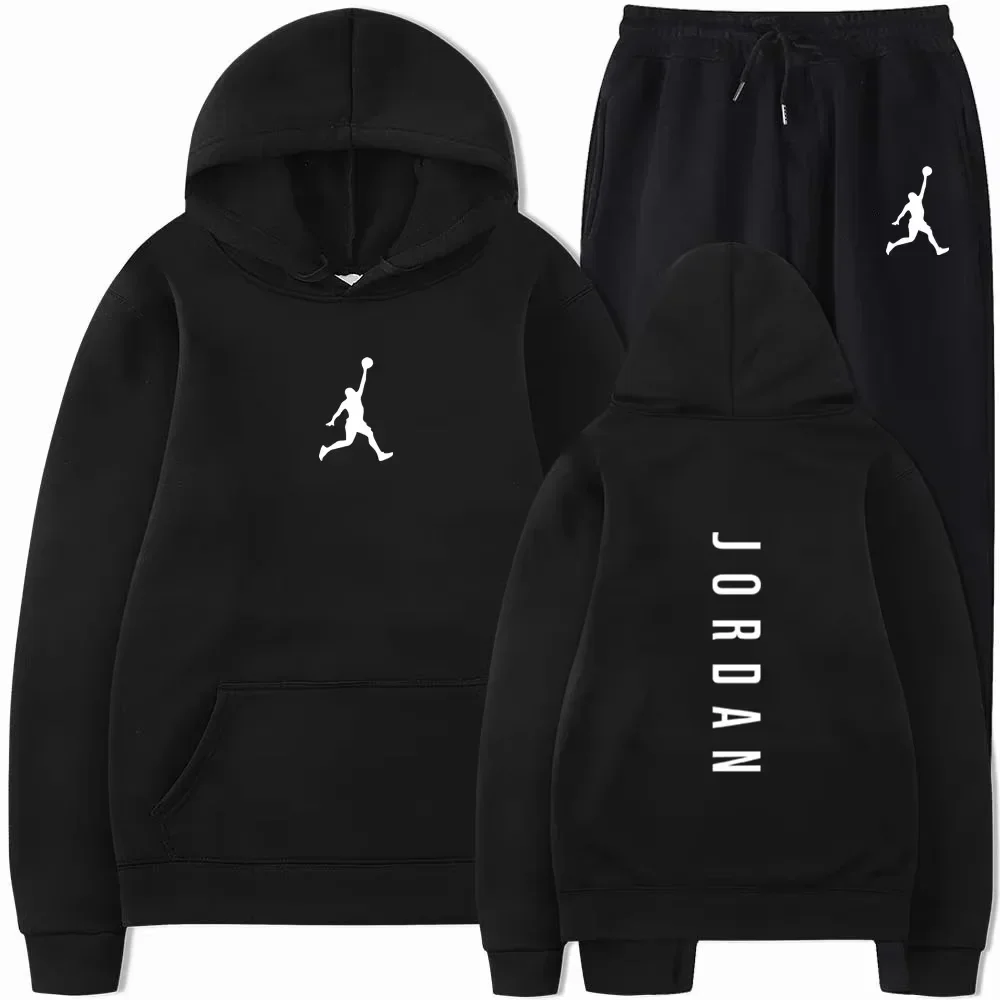 

Autumn and winter men's long-sleeved sportswear, casual men's wear, sporty printed sportswear pants and fashionable jogging sets