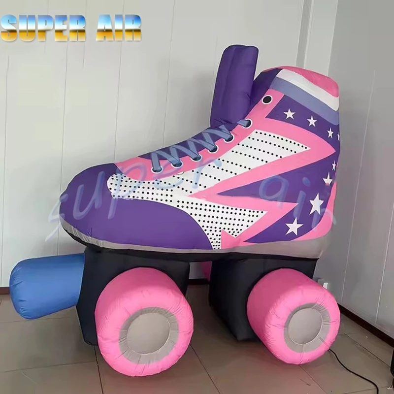 Joli style pour la décoration d'activité, patins à air, ballon, modèle de chaussures gonflables