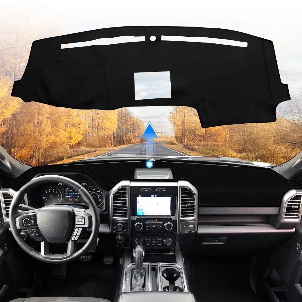 

For Ford F150 2015 2016 2017 Car Accessories Dashboard Cover Mat Sun Shade Reflect Light non-slip Pad Instrument Pan
