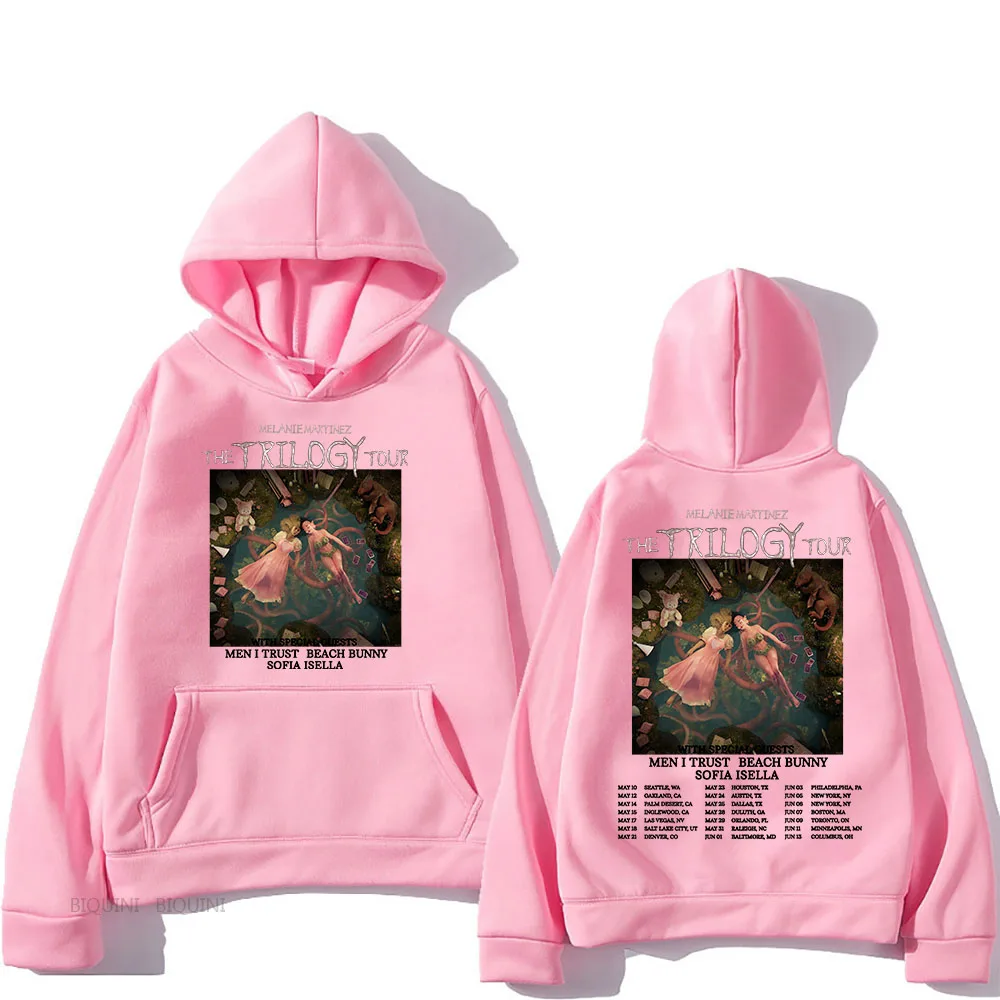 

Hooded Sweatshirts Melanie Martinez Singer Graphic Hoodies 2024 The Trilogy Tour Print Sudaderas Long Sleeve Fleece Hooded Tops