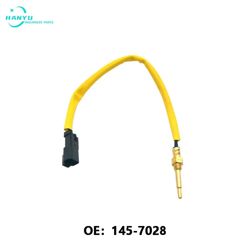 

New High-quality Excavator Temperature Sensor 145-7028 C9.3 C11 C15 Water temperature plug sensor 1457028 145-7028