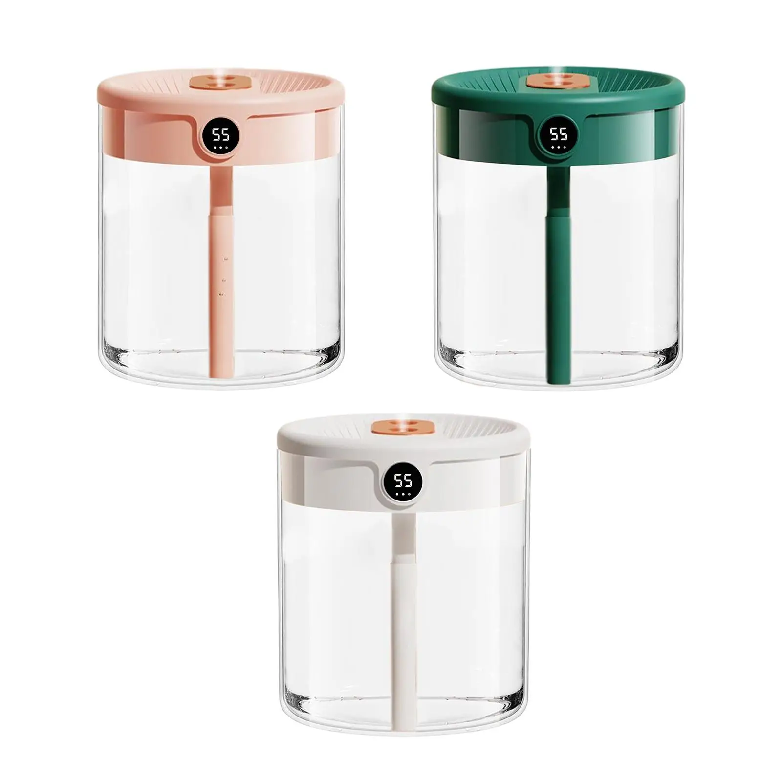 فوهات تشغيل هادئة لمرطب الهواء، موزع شخصي سعة 2 لتر للسفر