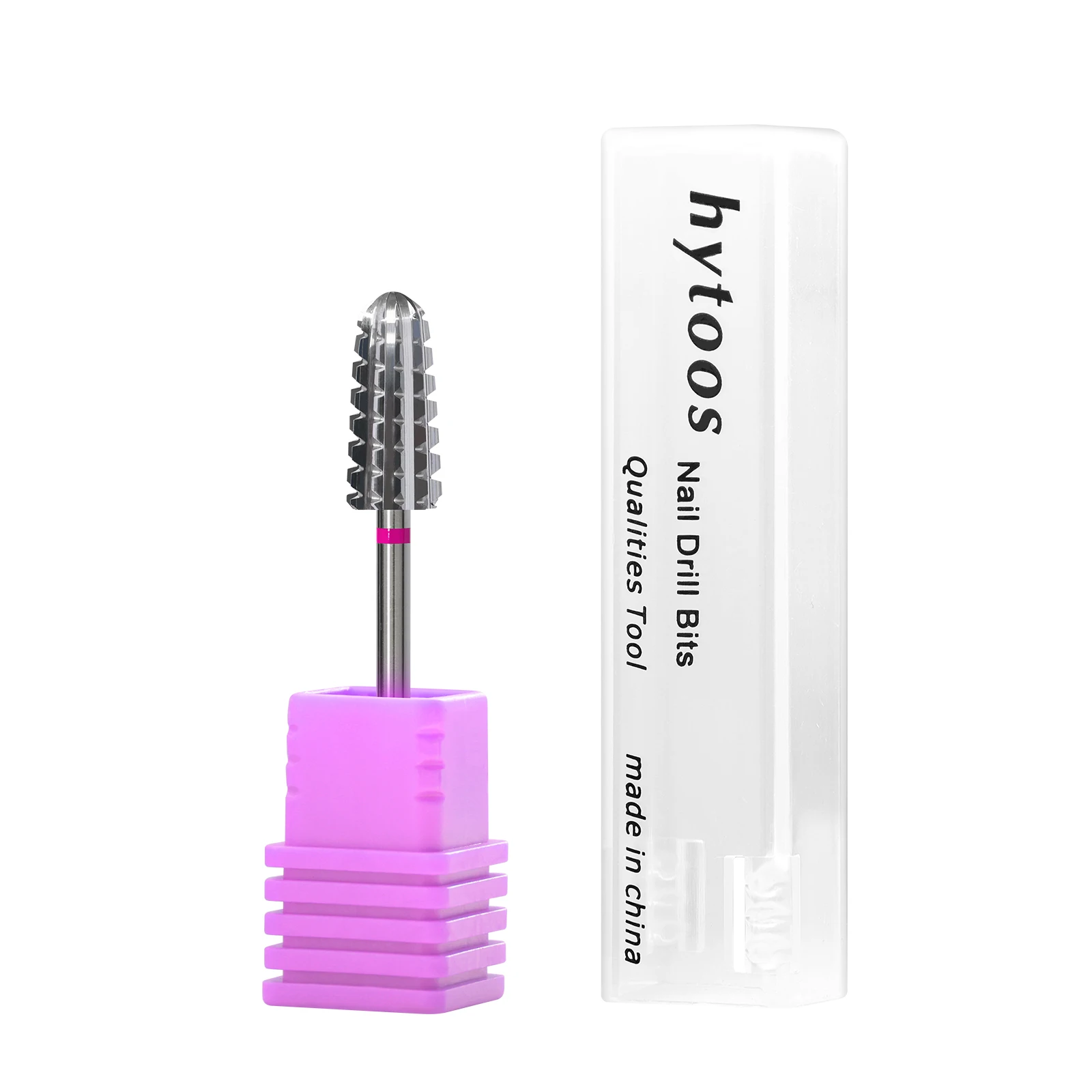 HYTOOS Vulkan Hartmetall Nagel Bohrer Bits 3/32 Professionelle Zwei-weg Konische Nagel Bit Acryl Gel Entferner Nägel Zubehör werkzeuge – Detail 9