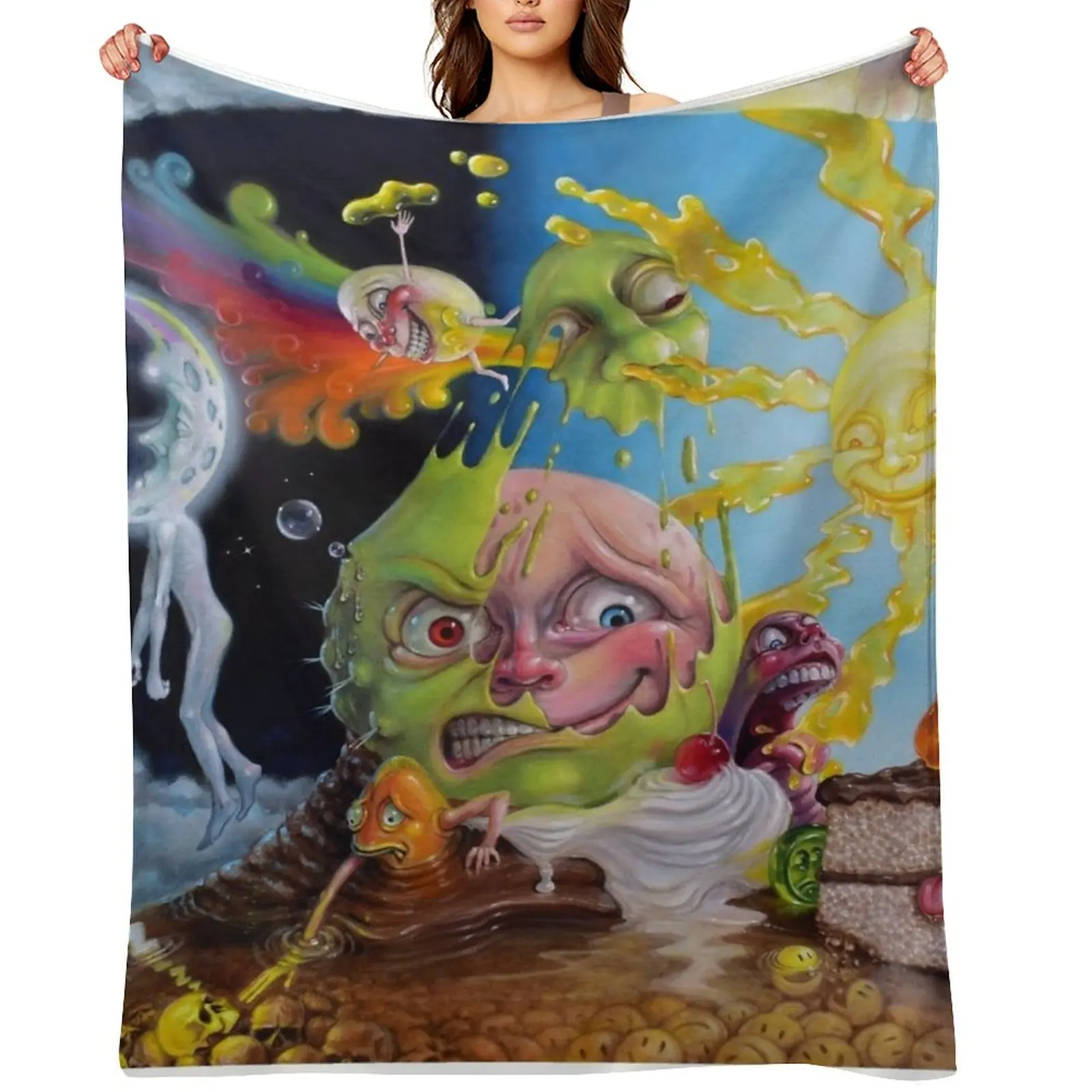 

Nighttime Quells the Frisson of Breathing Sunlight Throw Blanket Personalized Gift Polar Luxury Brand Plush Blankets