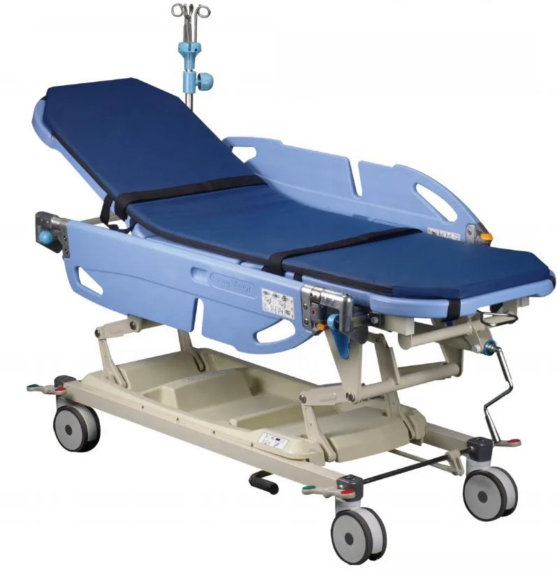 Manual ABS Transfer Stretcher With Fliping Guardrail Medical Emergence Ambulance Manual Transfer Stretcher With High Quality