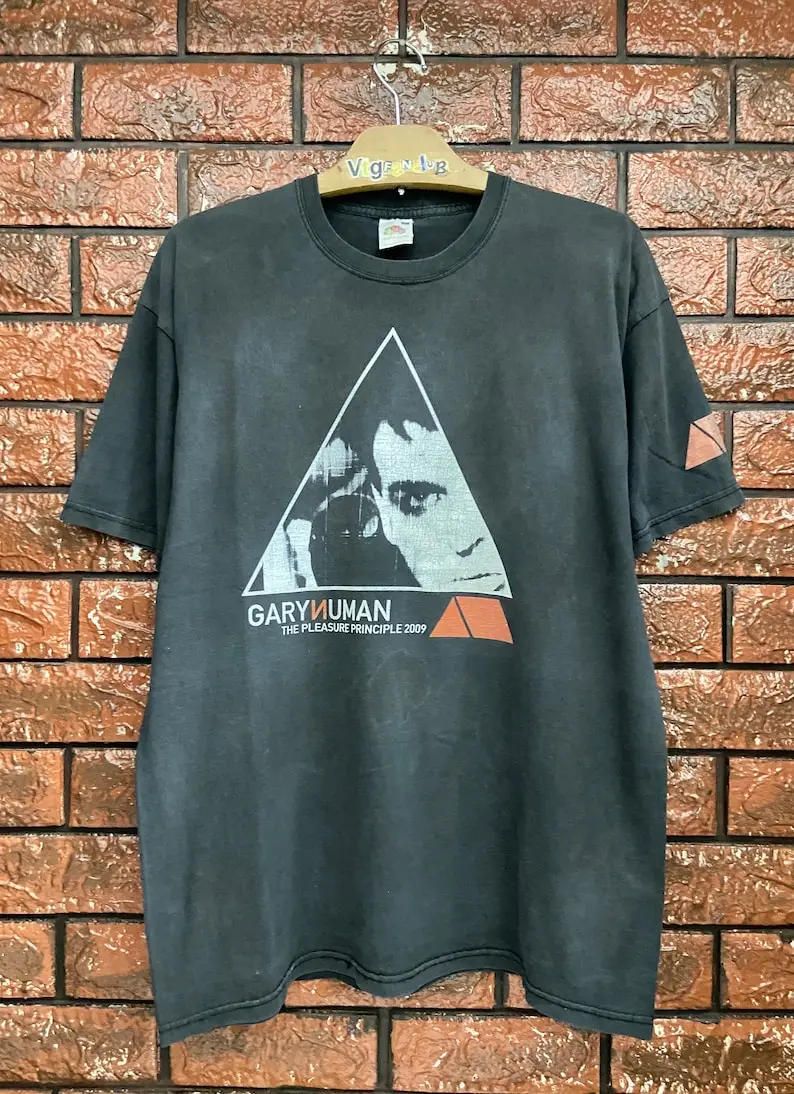 Vintage 00s Gary Numan English Synth New Wave Rock Tour T Shirt  New Wave  Post Punk  Vintage Band T Shirt Size L