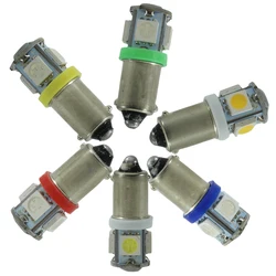 BA9S T4W Led Bulb 6V 12v 24v Car Indicator Interior Lamp Super 1W Red Yellow Green Blue 12 24 Volt Truck Warning Signal Light