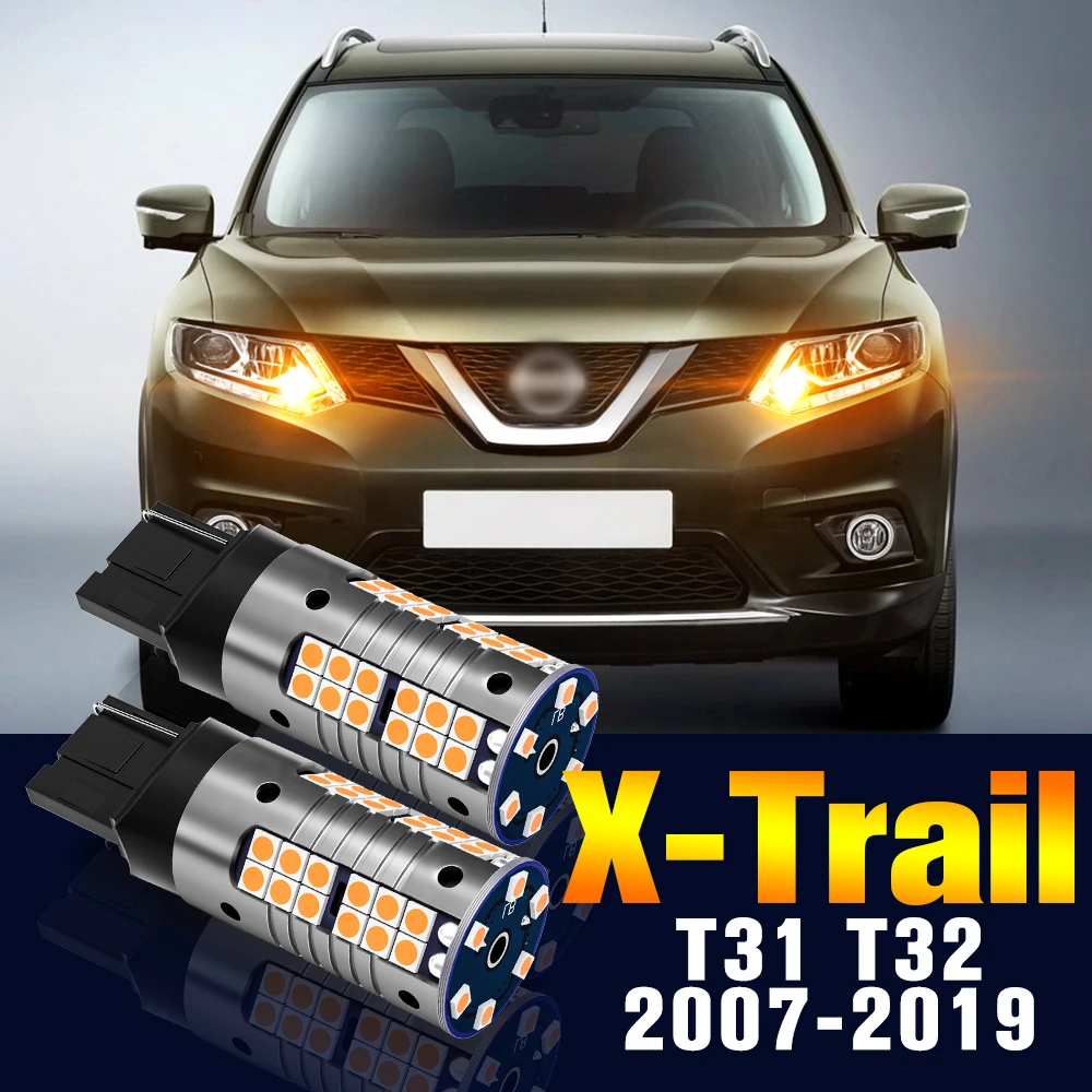 2pcs LED Turn Signal Light Bulb Turning Lamp For Nissan X-Trail X Trail XTrail T31 T32 2007-2019 2015 2016 2017 2018 Accessories