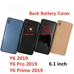 NEW Housing Battery Back Cover For Huawei Y6 2019 / Y6 Prime 2019 / Y6 Pro 2019 Phone Rear door Panel Chassis Lid Parts