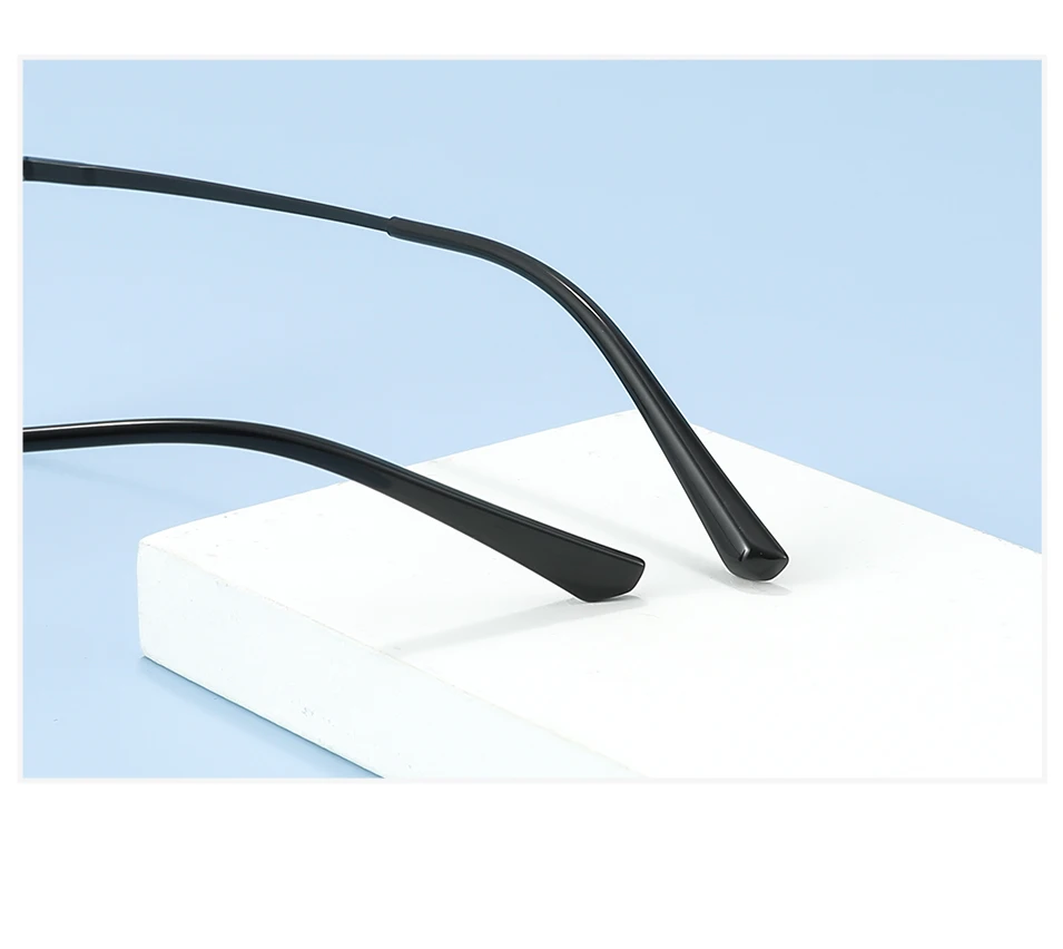3-in-1-Brillengestell aus reinem Titan mit vollem Rand, quadratisch, für Herren, mit polarisierten Clip-On-Sonnenbrillen und Nachtsicht, Damenbrillen 93006 – Detail 9