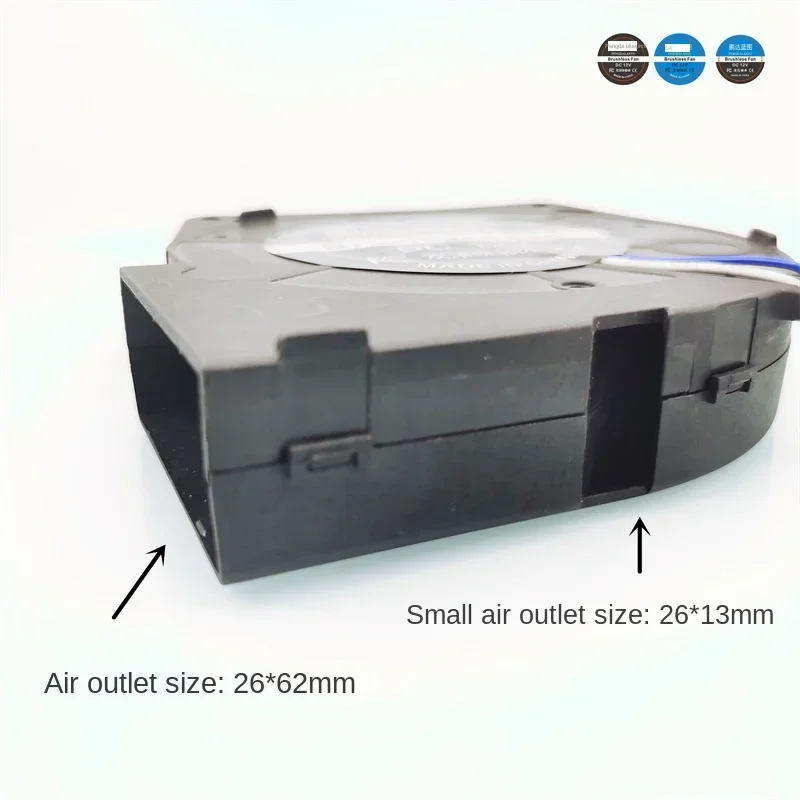 pa 120*120*60mm 12026 double ball bearing 12CM turbo blower 12V 0.6A high air volume exhaust and exhaust fan for heat dissipat
