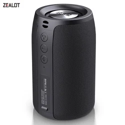 ZEALOT S32 bezprzewodowy głośnik Bluetooth Mini przenośny głośnik Subwoofer HIFI z obsługą radia fm TF, TWS, pamięć USB