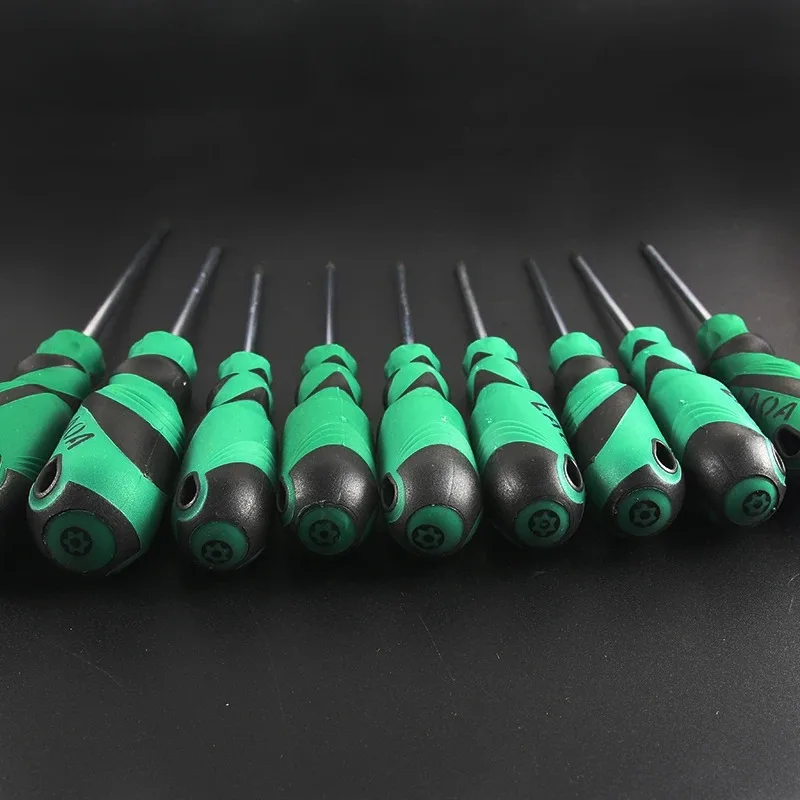 LAOA 9PCS Torx Screwdriver Sets S2 Middle hole Torx Hexangular Screwdriver Bolt Driver Special Screwdrivers