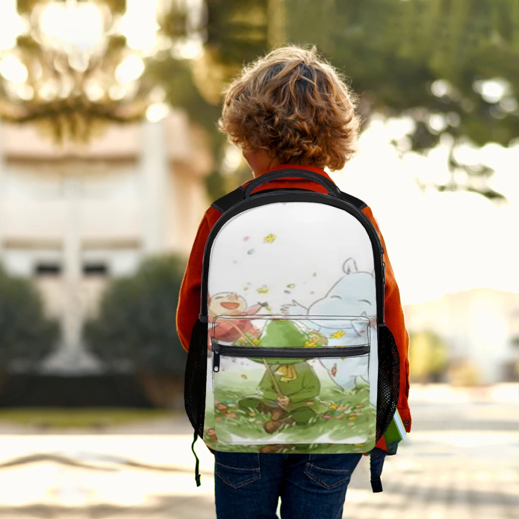 Moomiin tas sekolah anak perempuan, tas Laptop Sekolah kapasitas tinggi tahan air trendi modis ﻿ ﻿