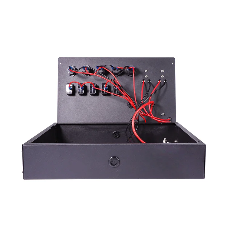 Outdoor 12V Equipment Car Canopy 4WD Caravan Electrical System DC Control Box with 5 Switches 1 USB