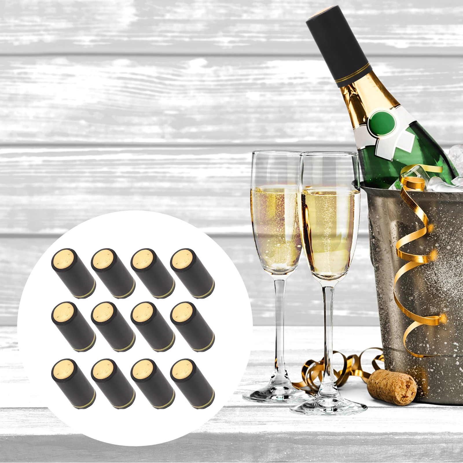 

100 шт., капсулы для бутылок вина, термоусадочные уплотнительные колпачки из ПВХ, легкие съемные рукава для бутылок красного вина, упаковка