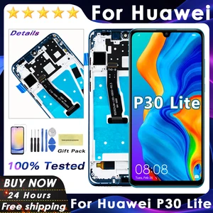 huawei p30 lite lite lcd displayタッチスクリーンディジーziterアセンブリパンタラfor huawei nova 4e mar-lx1a with frame lcd display 10ベストセールスhuawei nova 2 iマザーボード-10