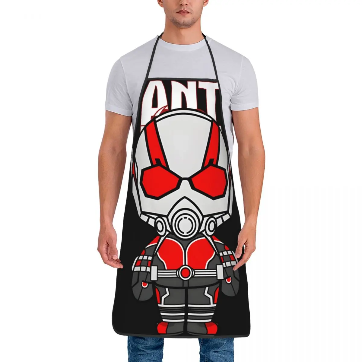 Unisex Fun Bib Apron Adult Women Men Chef Tablier Cuisine for Cooking Kitchen Baking Marvel Ant Man Kitchen Baking