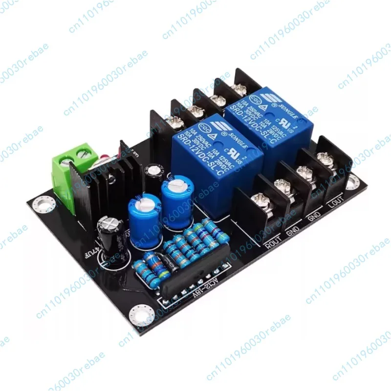 Single Power Supply AC/DC Dual Channel Speaker Protection Board Power-On Delay Power-Off Fast-Cut Speaker Anti-Shock Module