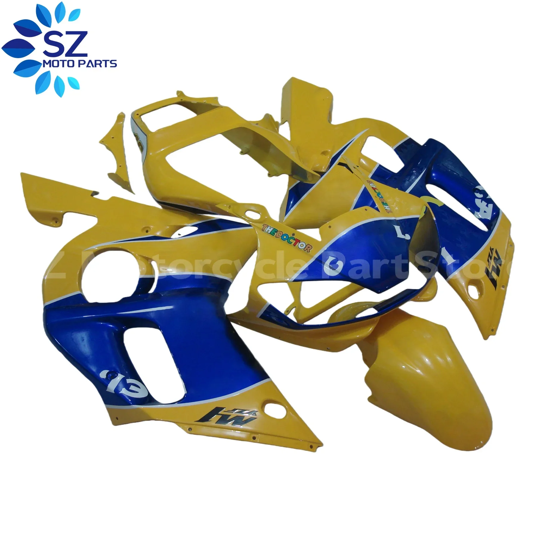 مجموعات هيكل ملحقات الدراجة النارية لياماها R6 هدية 1998 1999 2000 2001 2002 Fit YZF R6 Fairings 98 99 00 01 02 Fairings Kits #3