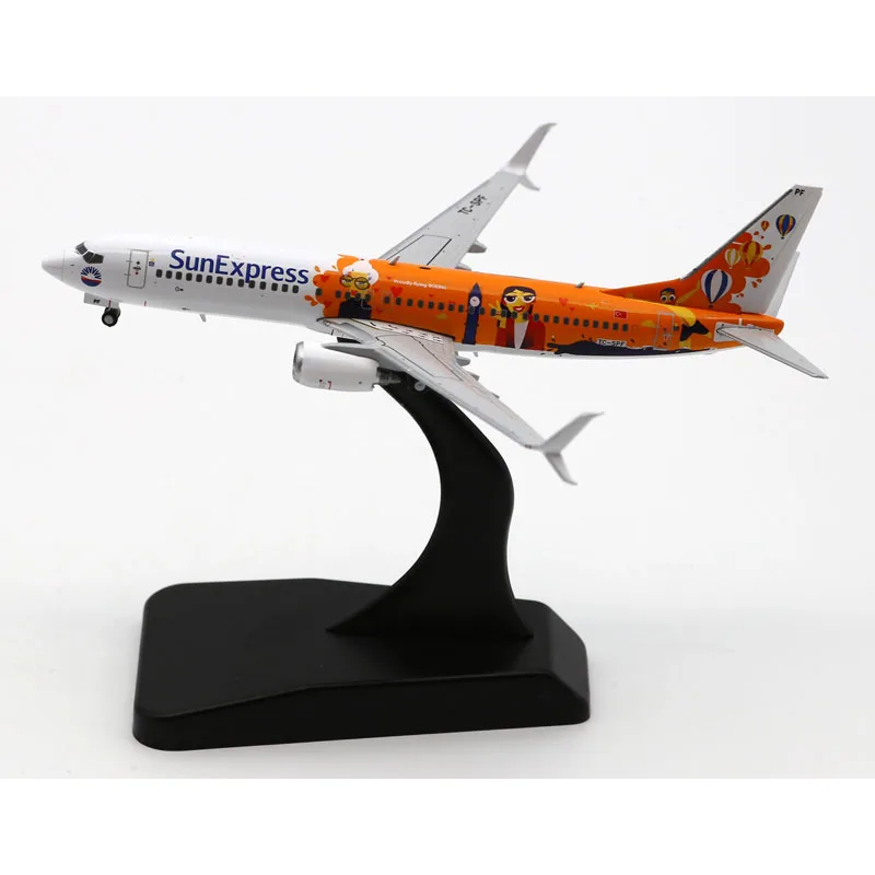 LH4288 Alloy Collectible Plane Gift JC Wings 1:400 SunExpress Air Boeing B737-800 Diecast Aircraft JET Model TC-SPF With Stand