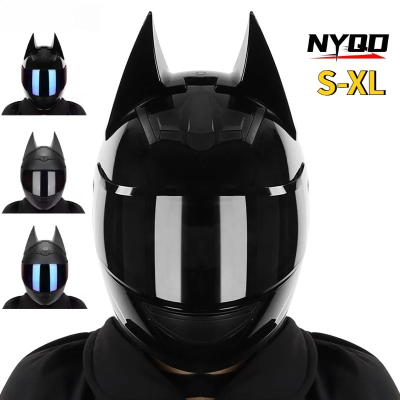 Electric motorcycle, unisex four-season safety locomotive, full helmet safe travel