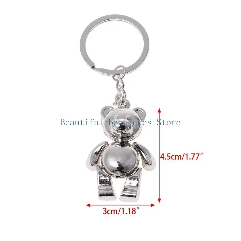 u4lf Animal Keyring Movable Bear Keychain keychain Handant Handbag Charm