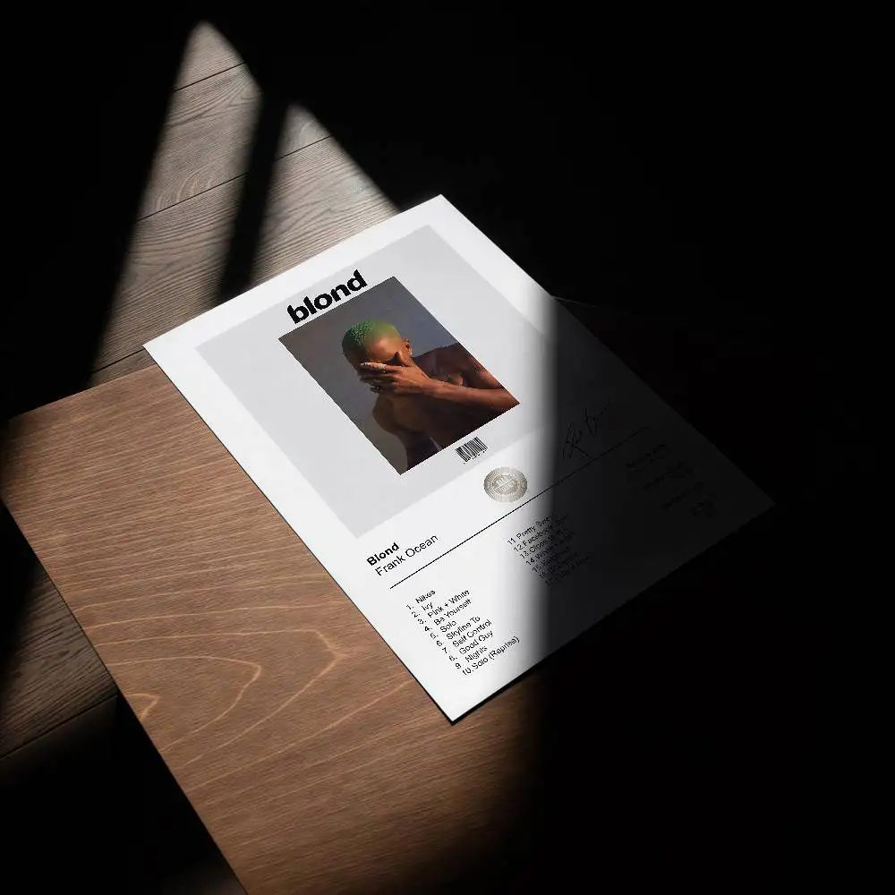 F-frank o-oceano cartaz tracklist música álbum capa impressões pintura em tela imagem da arte da parede sala de estar decoração casa