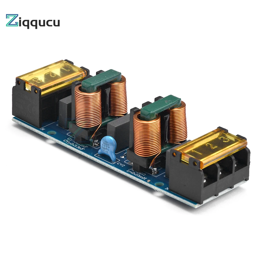 EMI High Frequency Two-stage Power Low-pass Filter Board For Power Supply Amplifier PCB Copper Electrical Access Filter Circuit