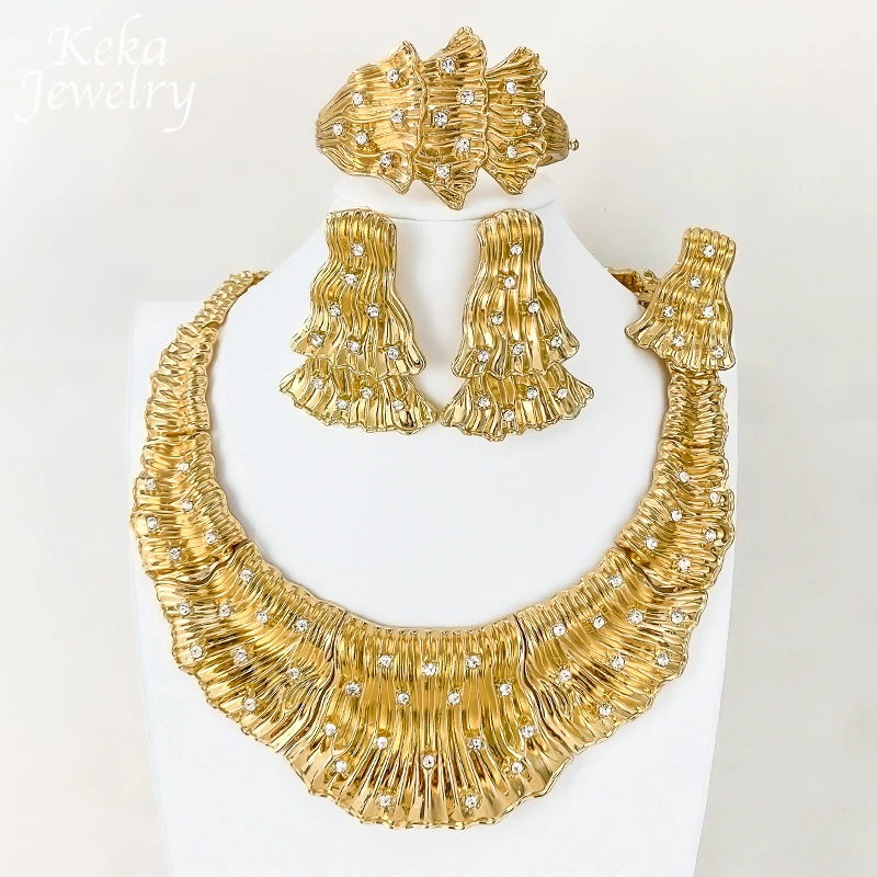 

Круглые большие стразы, преувеличенный воротник для женщин, массивное колье, ожерелье, серьги, браслет, кольцо, подарки для свадебной вечеринки