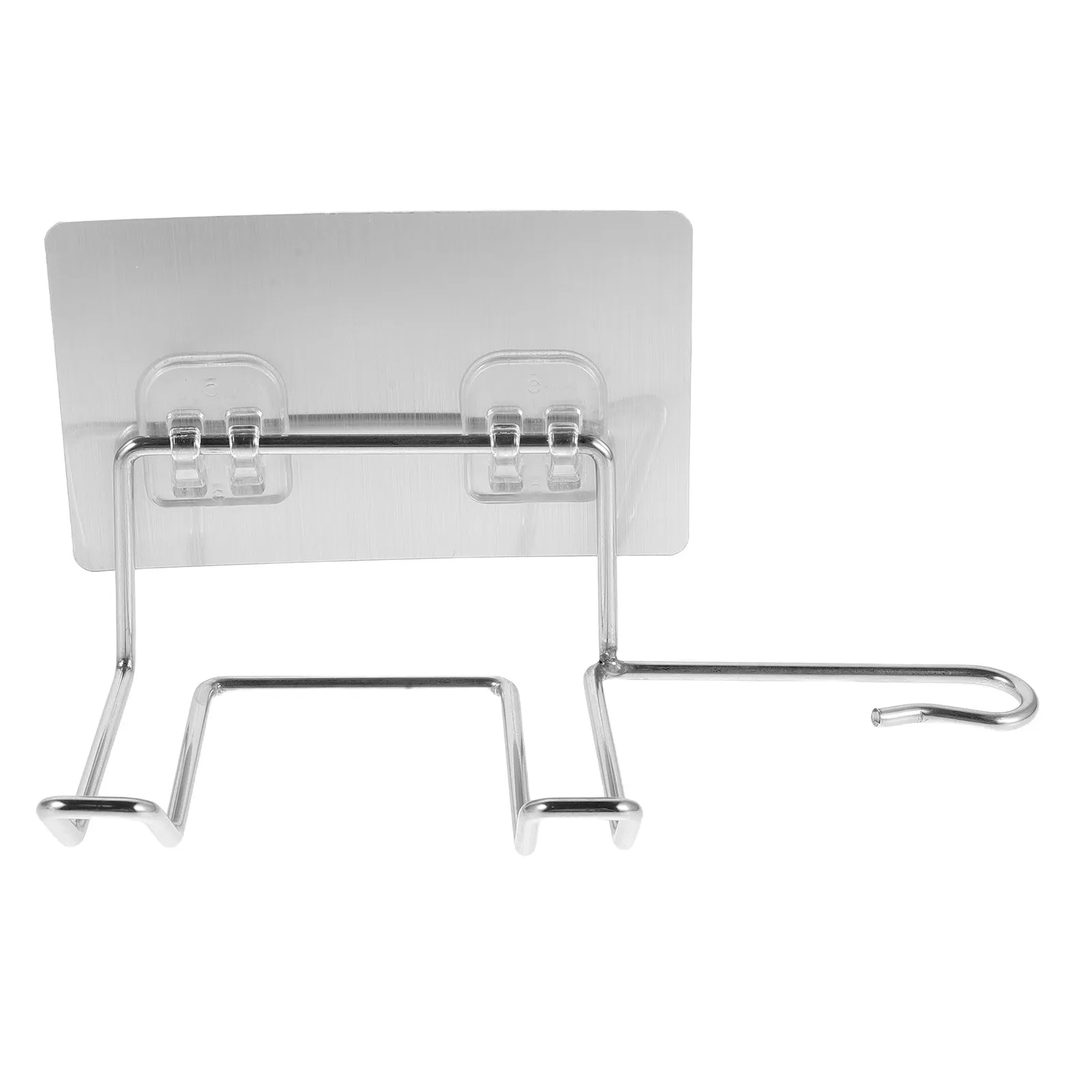 Hair Dryer Holder Wall Mounted Adhesive Rack No Drill Blow Dryer Storage Organizer Bathroom Tool Stand Stainless Steel