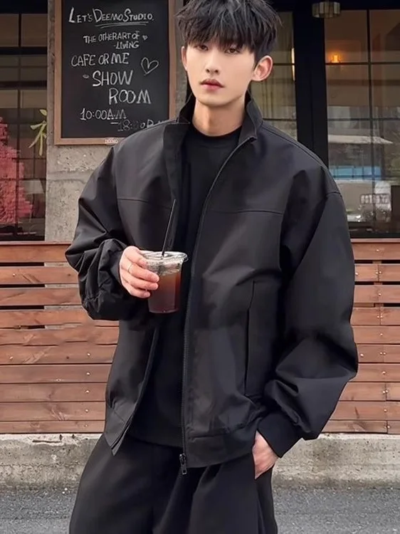 

American Sle Loose Fit Men's Baseball Jaet Waterproof Autumn Spring Tee-Proof Workwear Flight Adstrative Coat