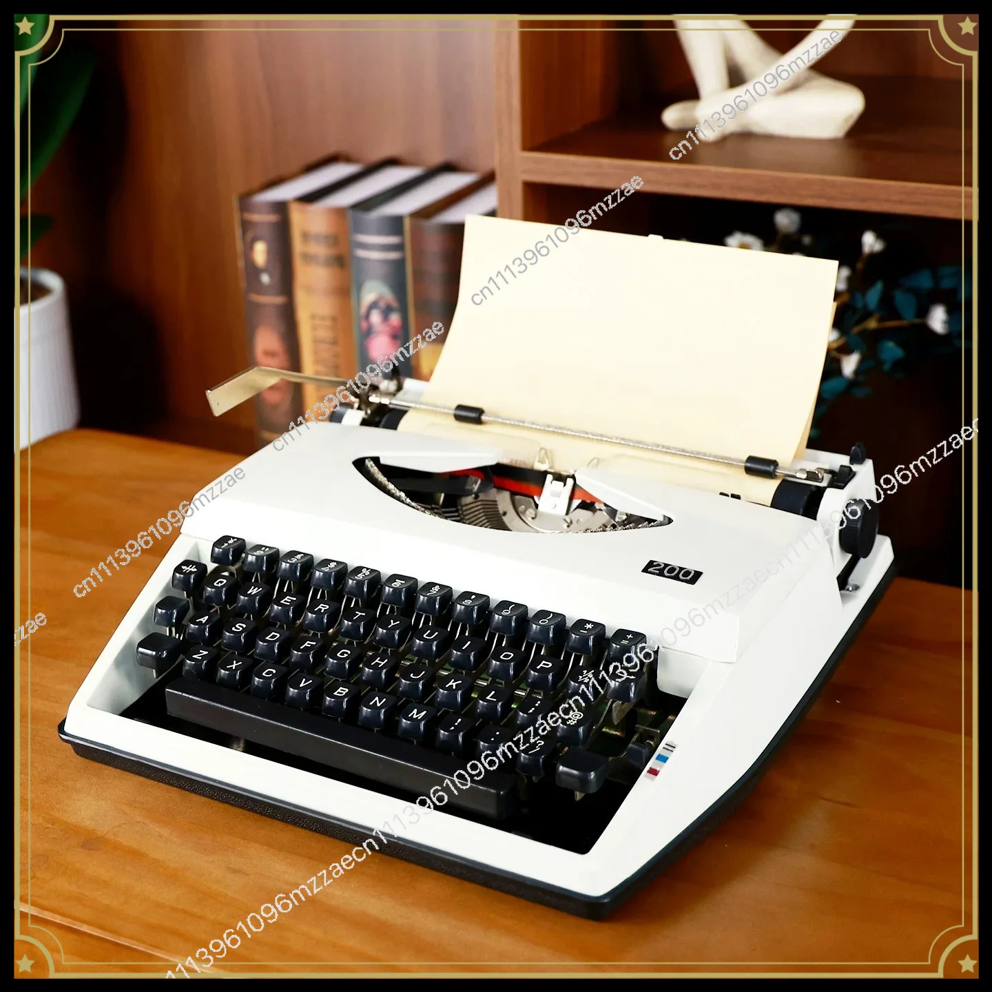 Vintage Typewriter English Machinery, Retro Art Collection Gifts Medieval Old Things