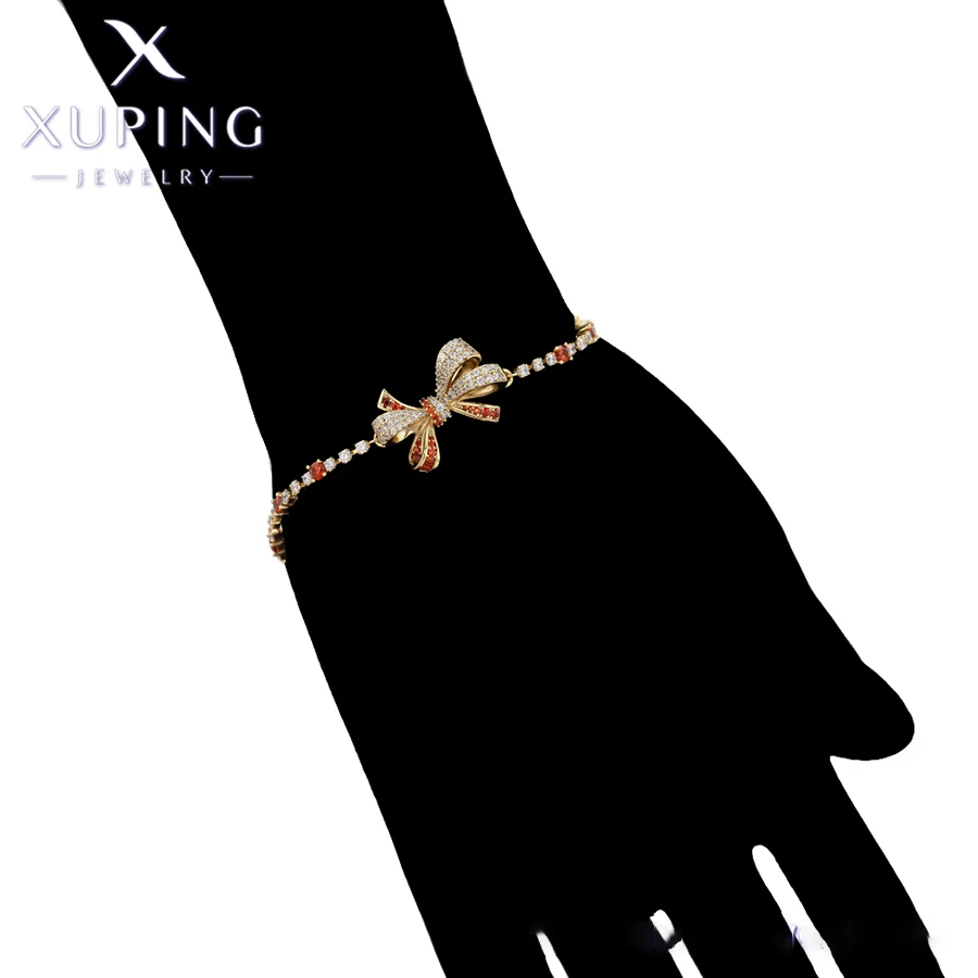 

Xuping Jewelry New Arrival Elegant Style Copper Knot Copper Alloy Fashion Women Bracelet Necklace Light Gold Color X000925809