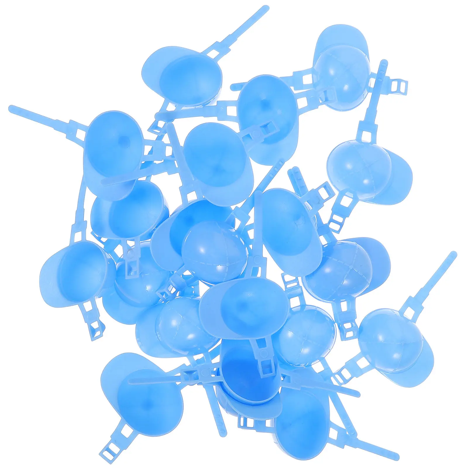 50Pcs Mini Construction Helmets Plastic Safety Caps Small Size Wear Resistant for Pet Head Protection Cake Topper Party