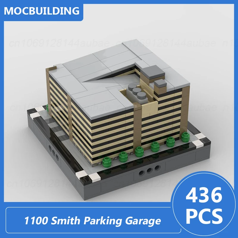 Travis Place & garaż parkingowy w Dallas & Milam City Architecture Model Moc klocki do samodzielnego montażu cegieł świąteczne zabawki prezenty