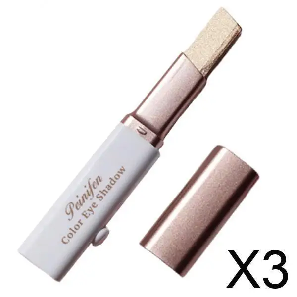 Pluma de sombra de ojos con gradiente resistente al agua, minipaleta de sombras en barra brillante de larga duración para un maquillaje rápido de ojos