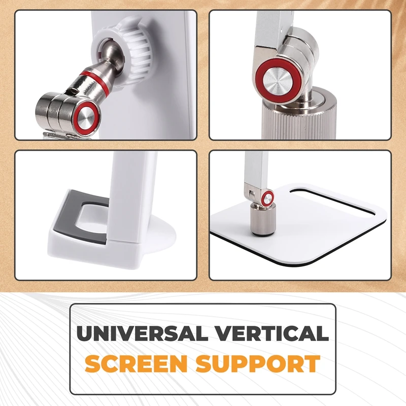 Monitor Stand Adjustable 360° Swivel Bracket Tablet Holder Compatible With Tablet Desktop Clamp Stand