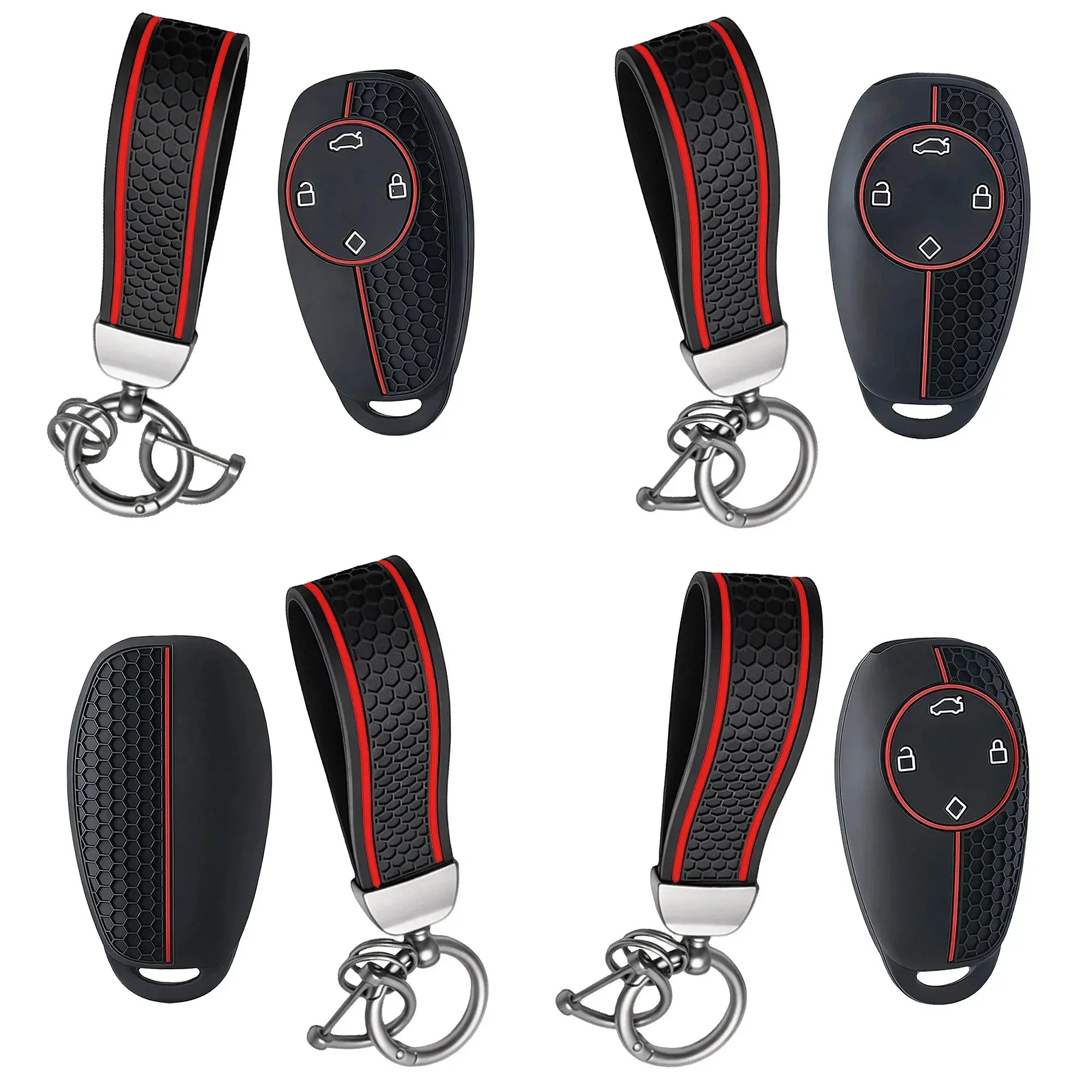 4 Button Silicone Car Key Fob Cover Remote Key Shell For Zero Run T03 C11 S01 C01 2022 Keychain