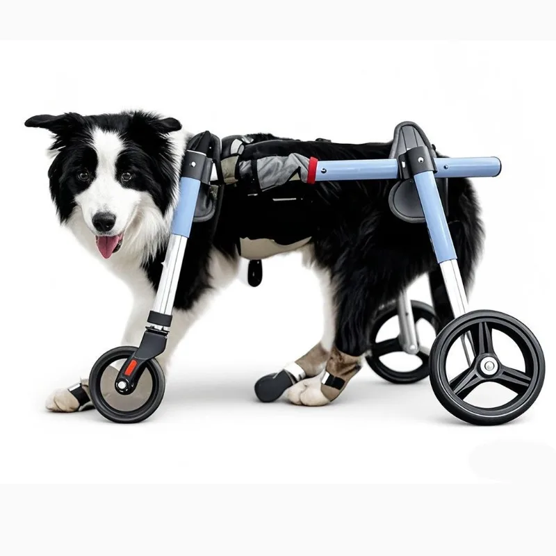 Large Pet Rehabilitation Training Elderly Dog Hindlimb Four Wheels Foldable Installation-free Light Assist Vehicle