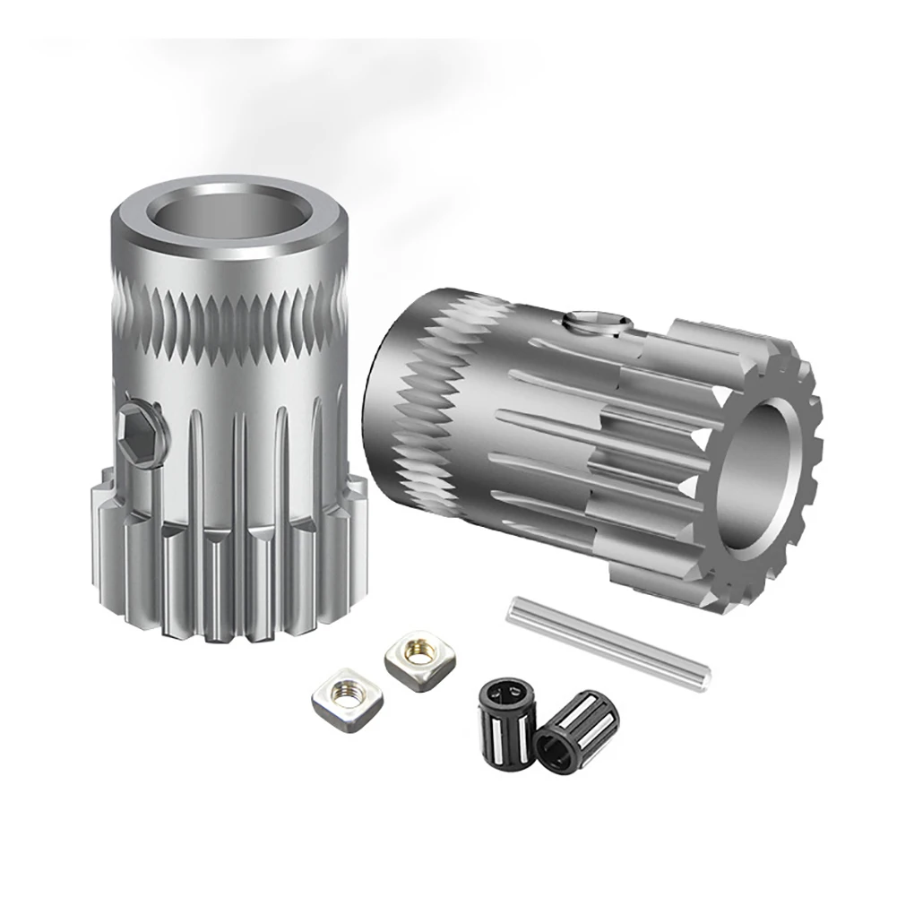 

Hardened Dual Rrive Gear kit for Tech mini Extruder Mini Bowden Extruder kit for Drivegear kit Dual Drive Gear Extruder