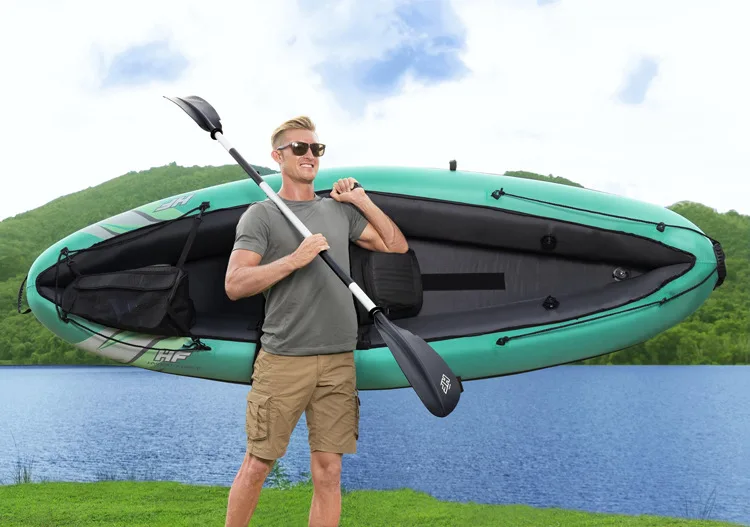 Drifting inflatable boat rubber rowing boat single charge canoe paddle air pump