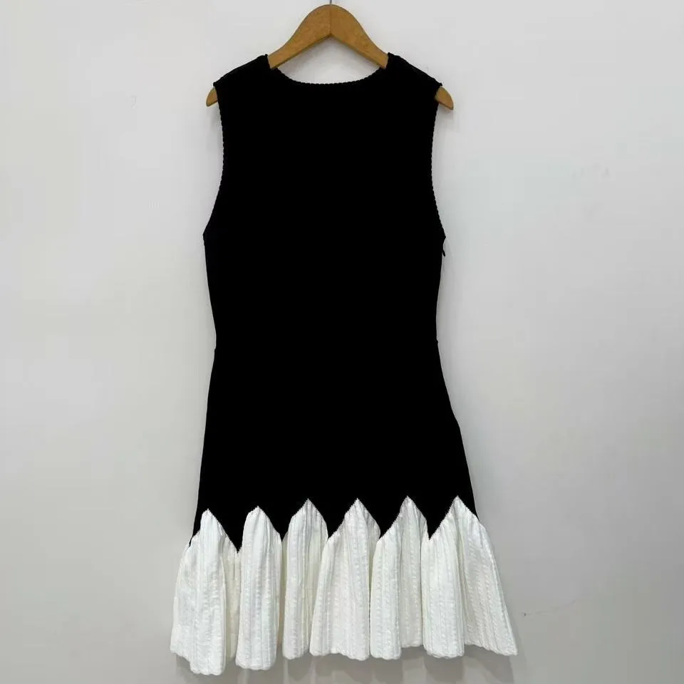 

MaSandeS Women's Bla White Color Blo Design Dr Skirt Hemline Sle Autumn Winter New Arrival Ciwalk Tee Quarter Sl...