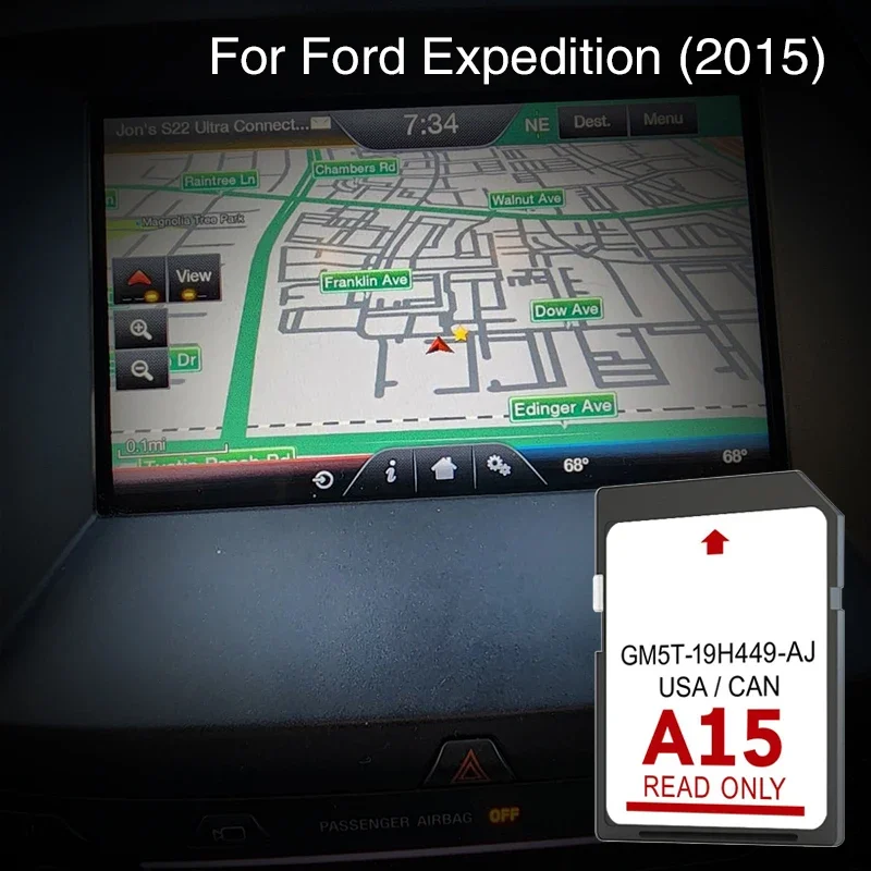 

A15 Suitable for Ford Expedition 2015 Cover North America Area Car Navigation SD Memory 32GB GPS Card