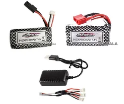 XLH/XINLEHONG 9130 9136 9137 9145 pezzi di ricambio per camion R/C 14500 2S 7.4v 500mAh batteria agli ioni di litio/caricabatterie 7.4v spina 5500/T