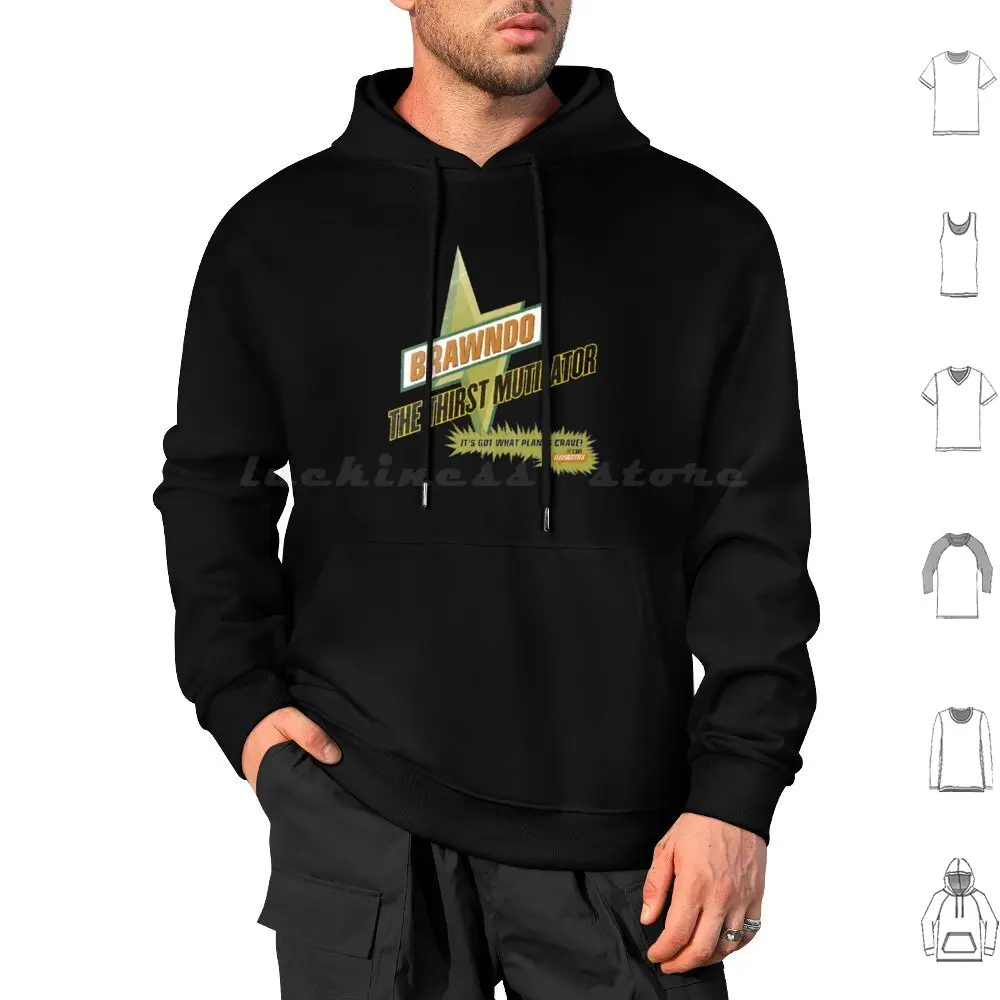 Brawndo The Thirst Mutilator Hoodie cotton Long Sleeve Brawndo Idiocracy Electrolytes Mutilator Thirst Sports Camacho Logo