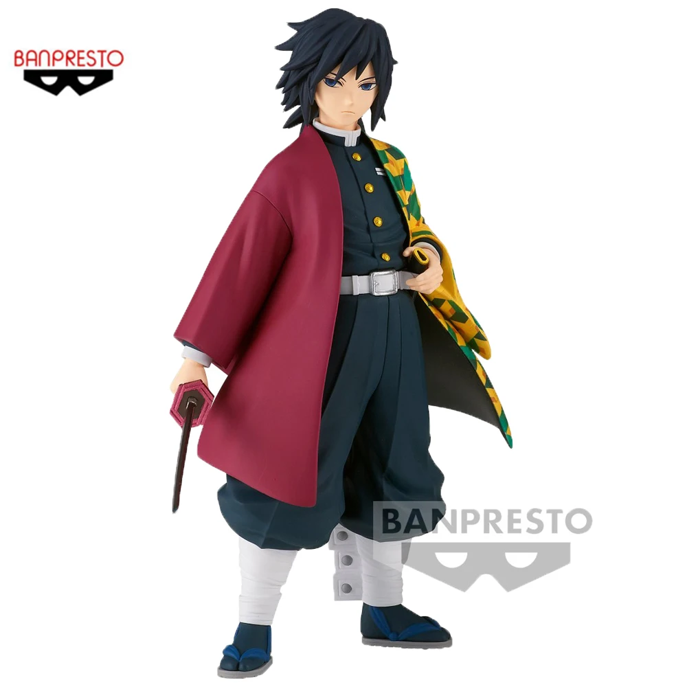 Original Banpresto Demon Slayer Kimetsu No Yaiba Tomioka Giyuu Collectible Figure Ornaments Anime Action Model Toy Gift