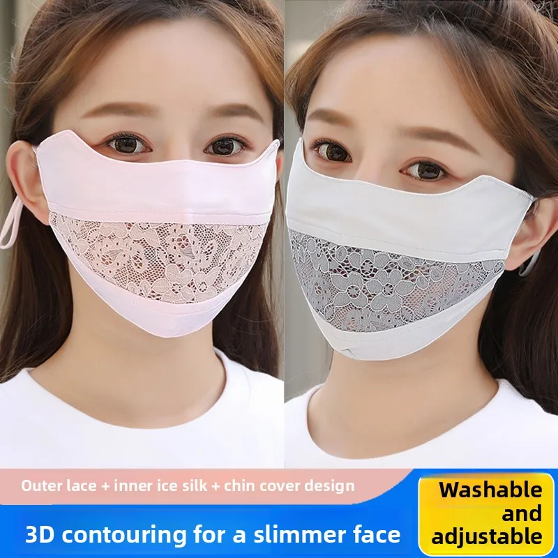 

Модная солнцезащитная маска для мужчин и женщин, тонкая, дышащая, моющаяся, с защитой от ультрафиолета, стильная, для медицинских учреждений